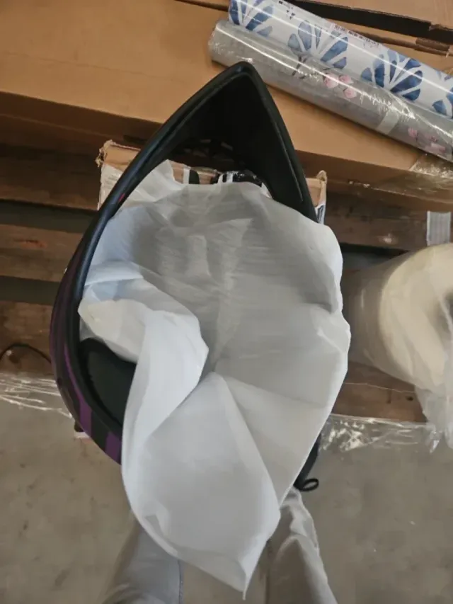 Casco Moto Negro y Morado