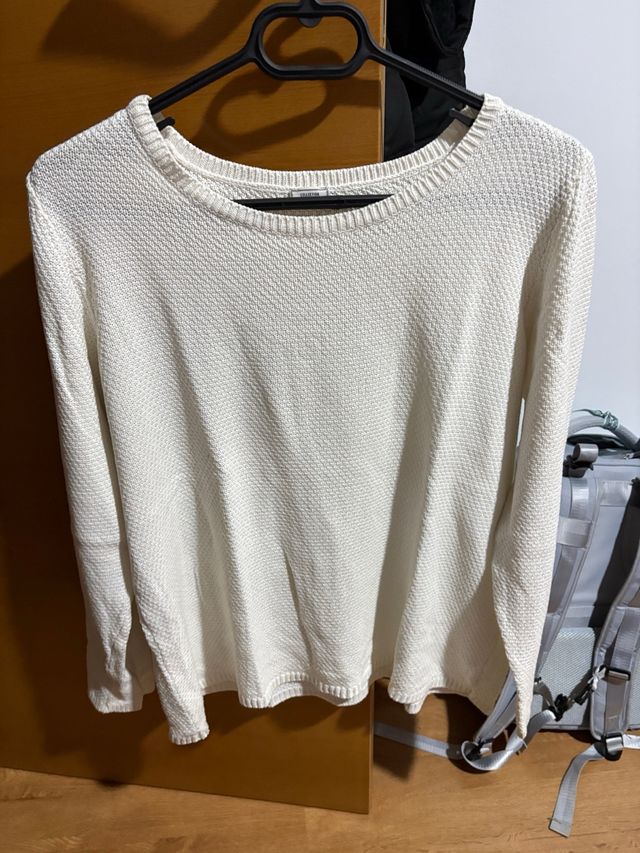 Jersey Pimkie punto largo blanco