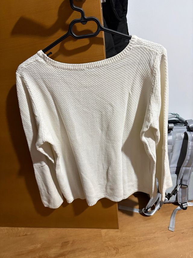 Jersey Pimkie punto largo blanco