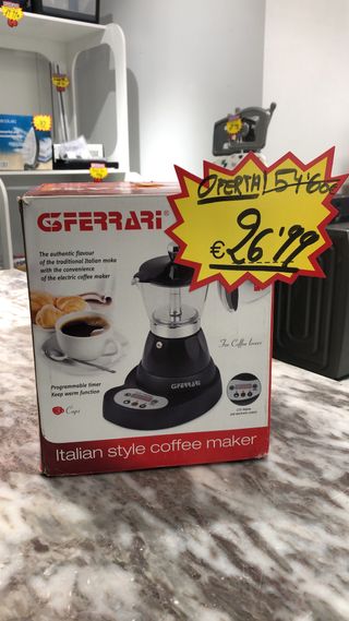 Cafetera Italiana Eléctrica Ferrari