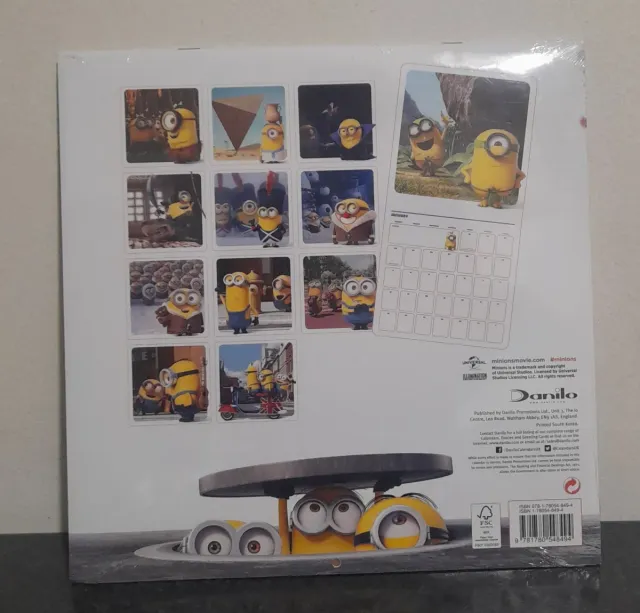 Calendario Minions 2016 Nuovo Sigillato