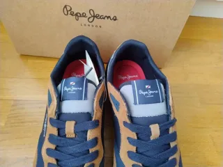 Zapatillas Pepe Jeans Hombre Talla 43 Azul/Marrón