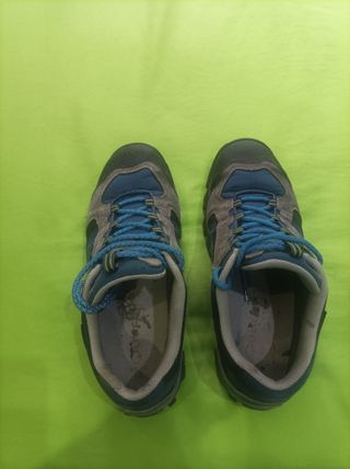 Zapatillas Montaña Trekking Azul/Gris