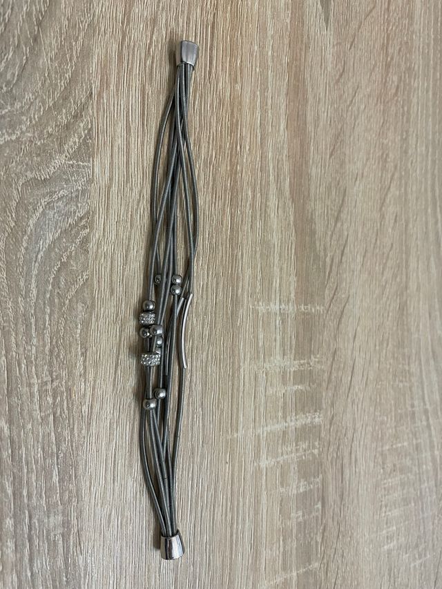 Pulsera magnética plateada