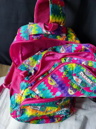 Mochila Escolar Multicolor con Dibujos