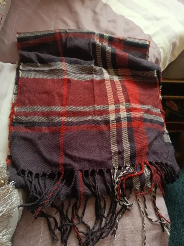 Bufanda a cuadros hombre