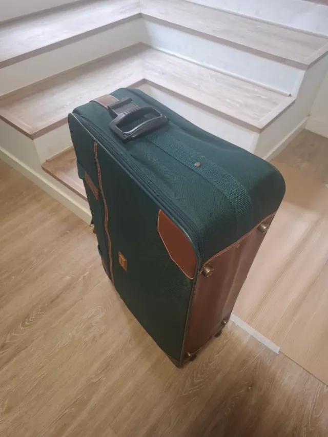 Maleta Saxoline Vintage Verde y Marrón