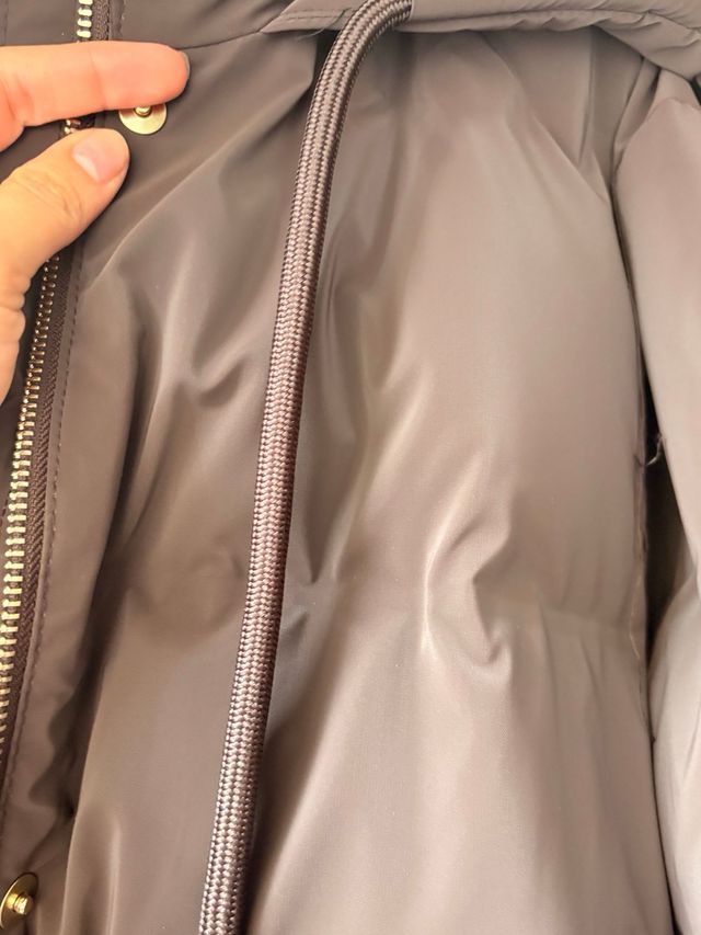 Chaqueta acolchada ZARA marrón