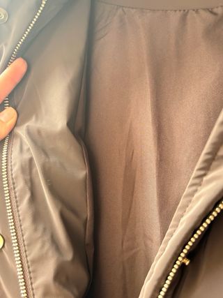 Chaqueta acolchada ZARA marrón