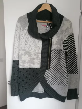 Chaqueta Desigual Patchwork Cremallera