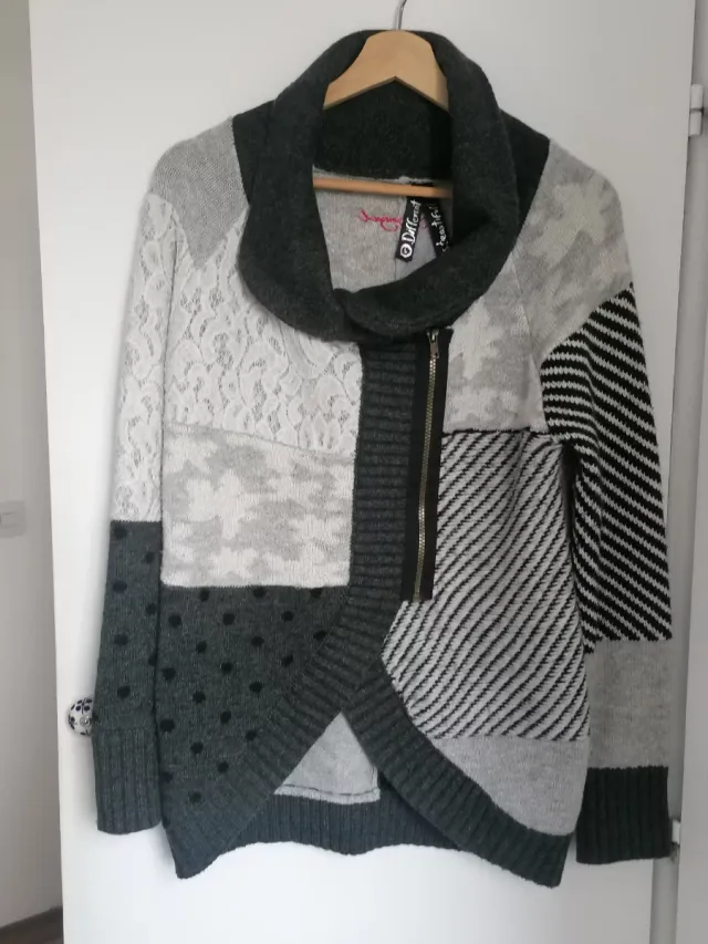 Chaqueta Desigual Patchwork Cremallera