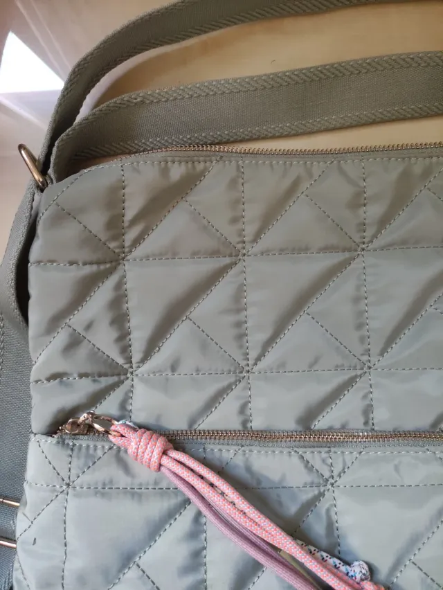 Mochila/Bolso Mujer Verde y Rosa