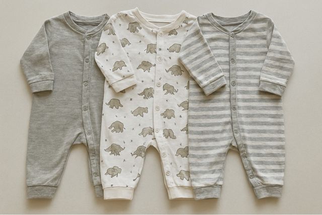 Lote 3 pijamas bebé manga larga