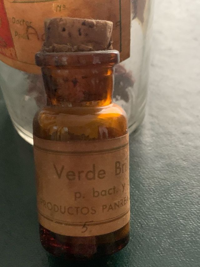 Antiguos Frascos Farmacia Agar-Agar