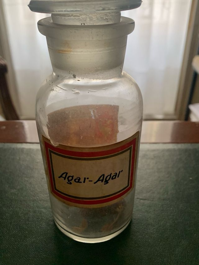 Antiguos Frascos Farmacia Agar-Agar