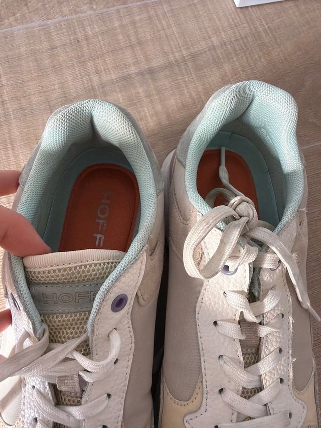 Zapatillas Hoff Beige y Turquesa