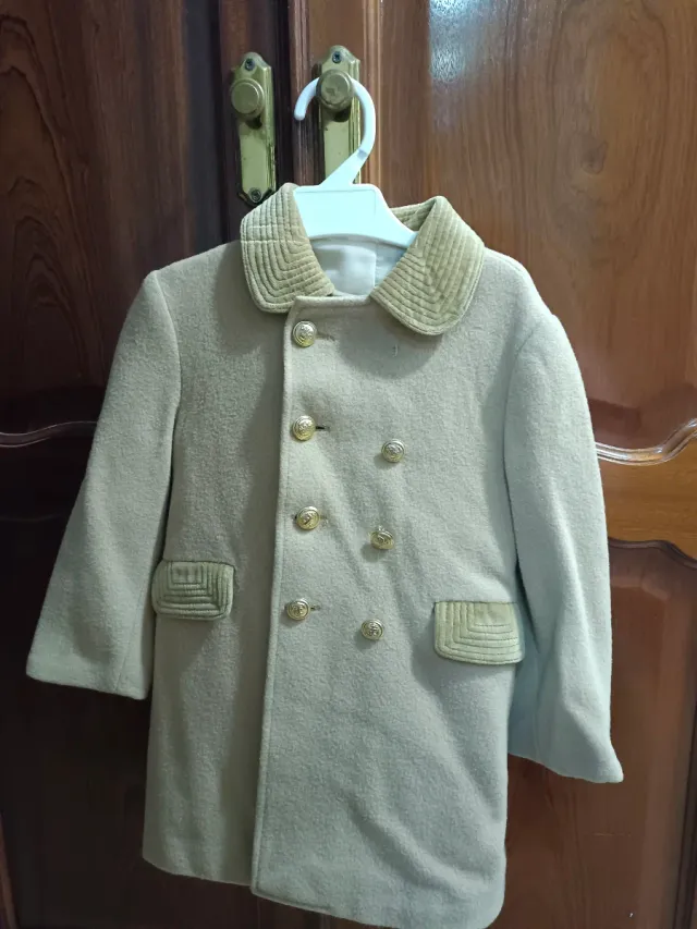 Abrigo niña beige