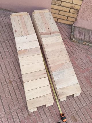 Rampas de madera para coches