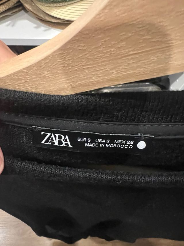 Vestido Zara Negro Talla S