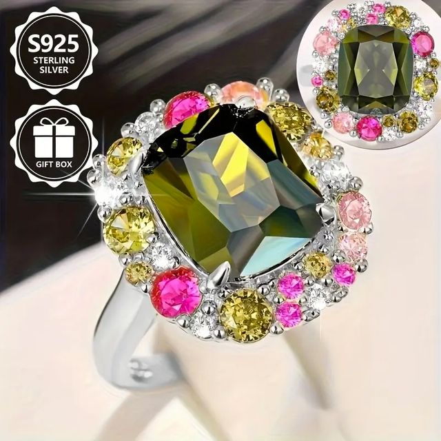 Anillo Clásico de Plata 925 con Circonita Cúbica