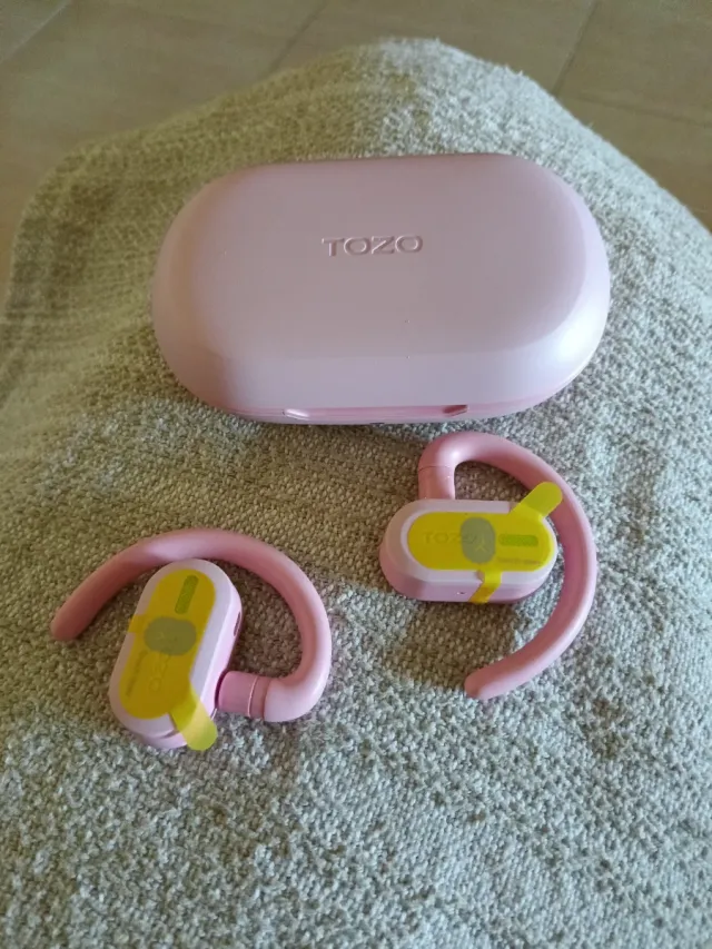Auriculares TOZO Open Buds Bluetooth ROSA PINK