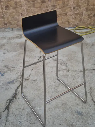 Taburete alto madera y metal