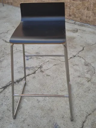 Taburete alto madera y metal