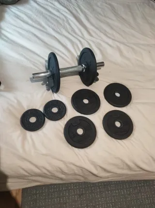 Mancuernas ajustables 2kg, 1kg y 0,5kg