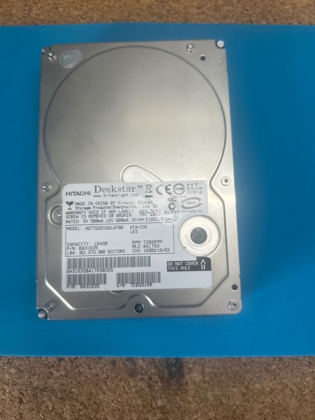 Disco Duro Hitachi 160GB IDE