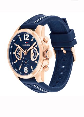 Reloj Tommy Hilfiger Multifunción Azul/Dorado