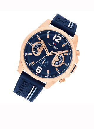 Reloj Tommy Hilfiger Multifunción Azul/Dorado