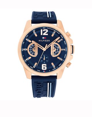 Reloj Tommy Hilfiger Multifunción Azul/Dorado