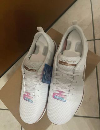 Scarpe Skechers Donna Bianche Oro Nuove