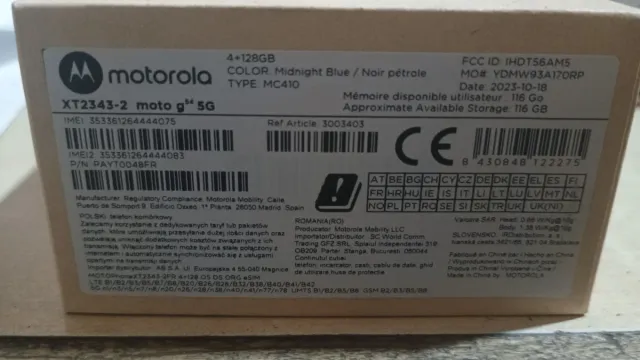 Motorola Moto G54 5G 128GB Azul Marino