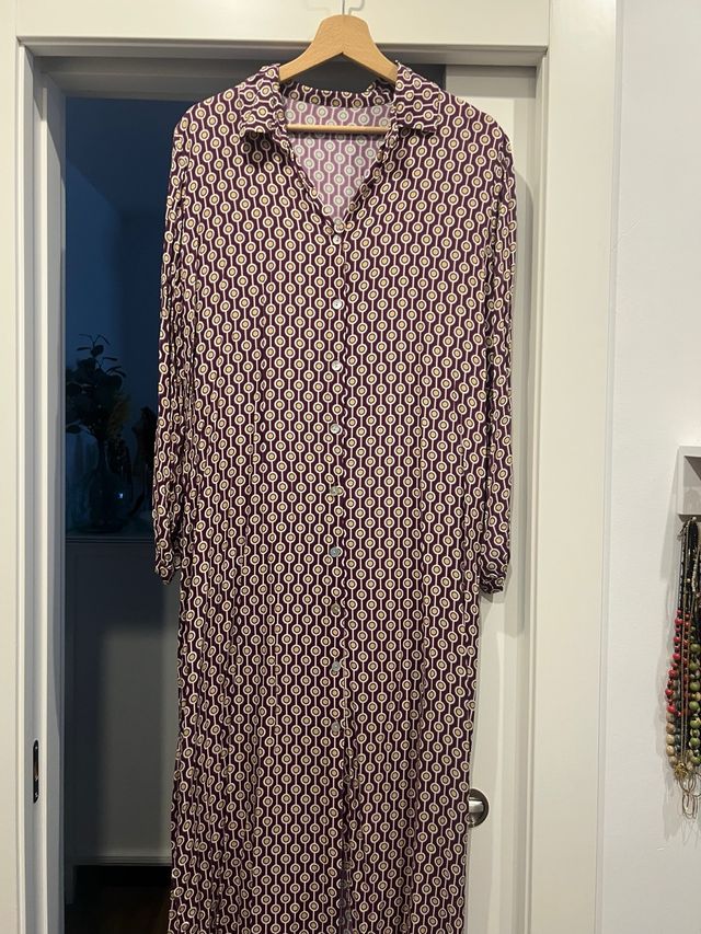 Vestido camisero mujer talla única