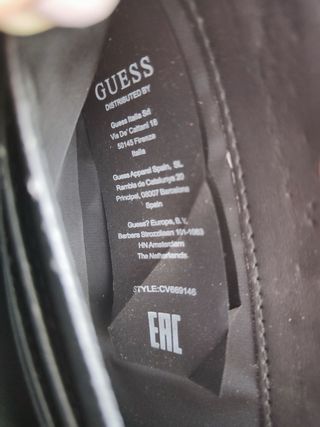 Cartera Guess Original Beige y Negra