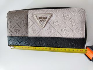 Cartera Guess Original Beige y Negra