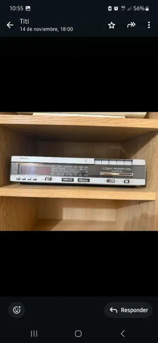 Radio Cassette Sanyo Plata