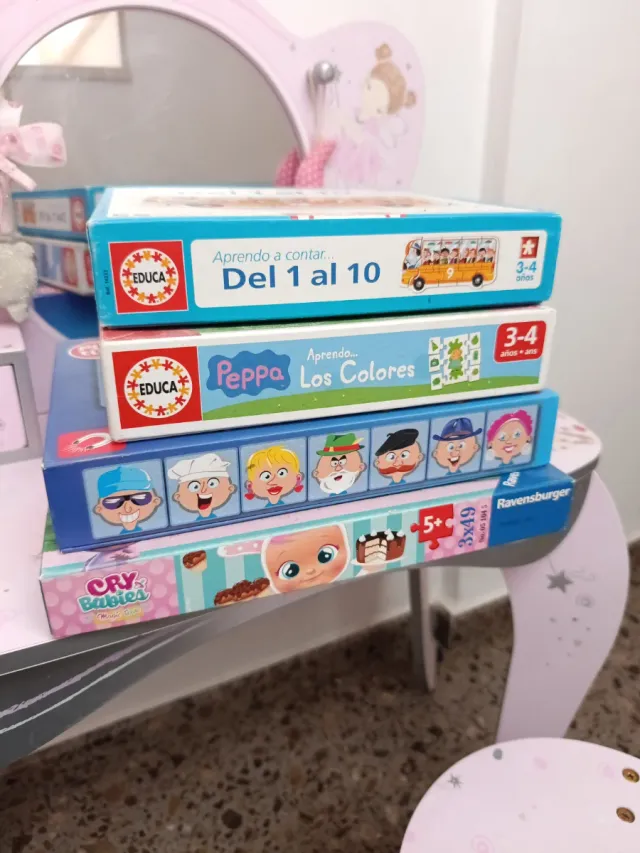 Lote Puzzles Educa, Ravensburger, Cry Babies