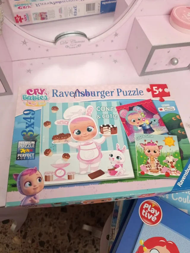 Lote Puzzles Educa, Ravensburger, Cry Babies