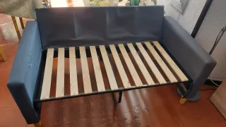 Sofá de 2 plazas de Tela Gris 140CM