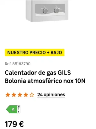 Calentador atmosférico Gils