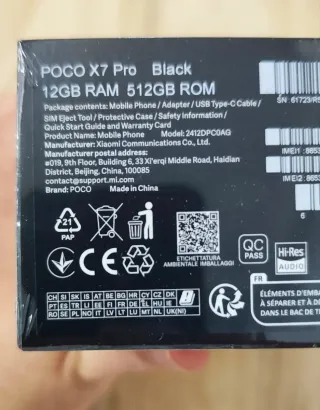 Xiaomi POCO X7 Pro 5G 12GB/512GB (NUOVO)
