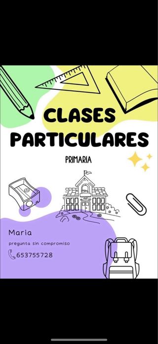 profesora particular para primaria y ESO