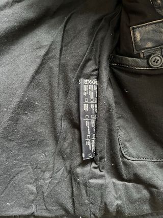 Cazadora de cuero Redskins original.