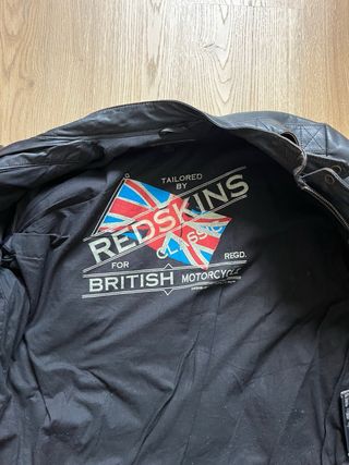 Cazadora de cuero Redskins original.