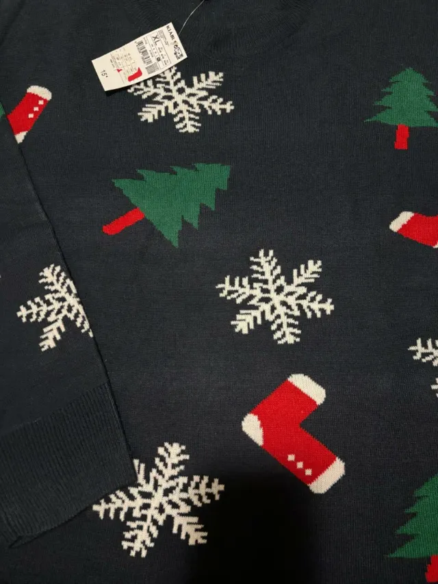 Jersey Navideño Azul Talla xl