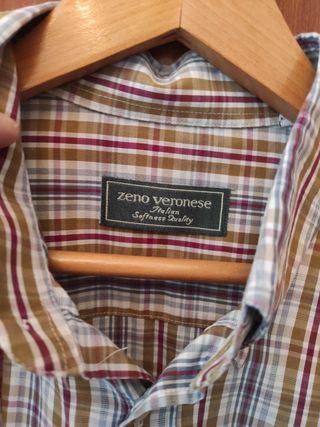Camisa Zeno Veronese cuadros talla IV