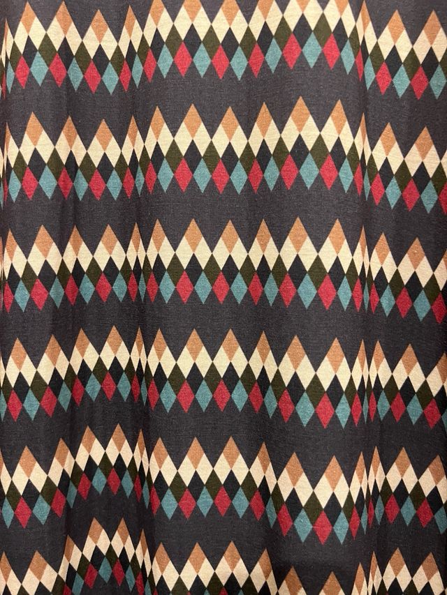 Vestido cuello cisne talla única estampado