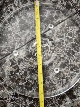 Plato giratorio microondas y base